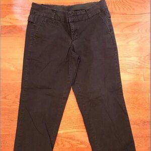WOMENS NORMA KAMALI BLACK CAPRI PANTS SUMMER YOGA SIZE 4 NYC DESIGNER